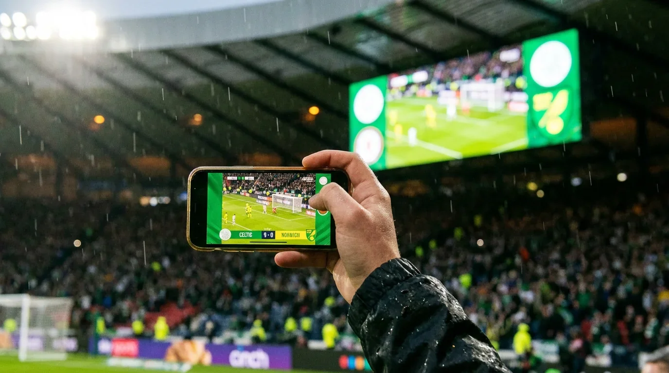 Live betting-skärm under en VM-match med realtidsodds